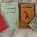 Lot 062 - Grouping Of Four Vintage Novelty Booklets Including "Sex Promiscuity", "Foxy Funnies", "Jokes Of Soldiers And Sailors" And "Glass And Bricks"