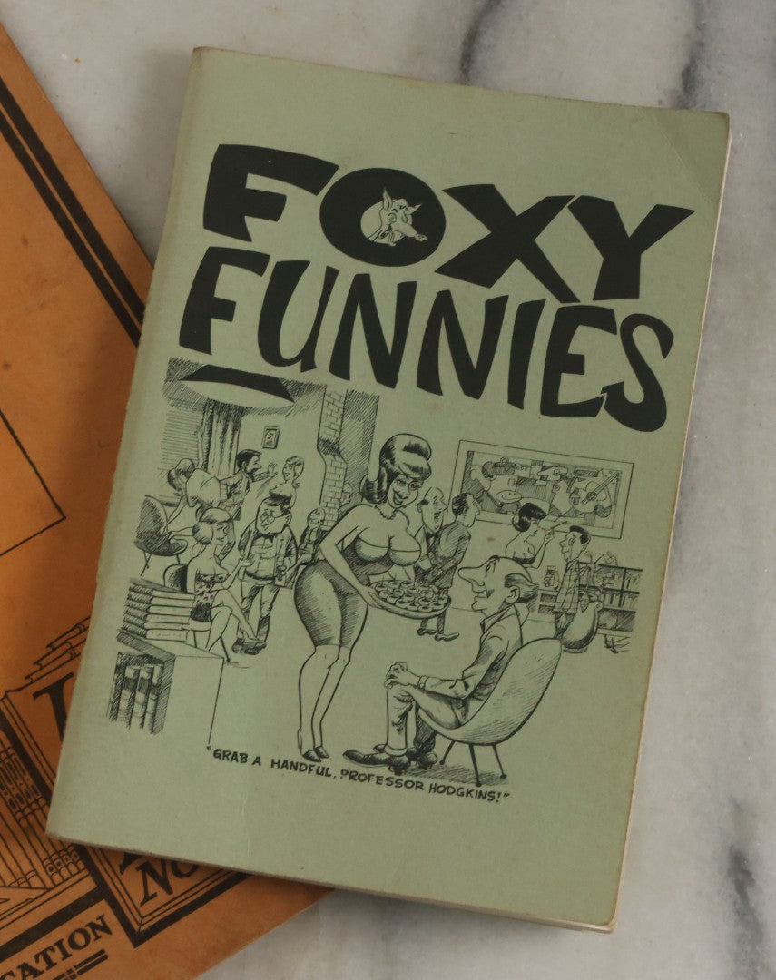 Lot 062 - Grouping Of Four Vintage Novelty Booklets Including "Sex Promiscuity", "Foxy Funnies", "Jokes Of Soldiers And Sailors" And "Glass And Bricks"