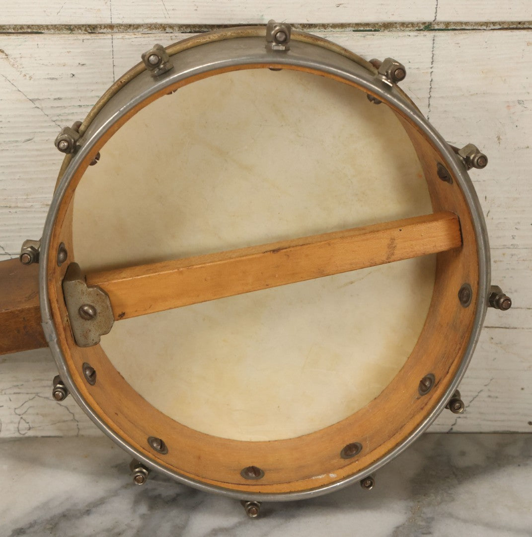 Lot 066 - Vintage 8 String Mandolin Ukulele Banjo Mandolele, All Strings Present But Likely Needs Restrung, Tuning, Refurbishment, Not Tested, 22" Long