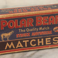 Lot 070 - Vintage Polar Bear Quality Strike Anywhere Matches Advertising Box By Griffin Grocery Co. Of Oklahoma, Texas And Arkansas, Box Empty