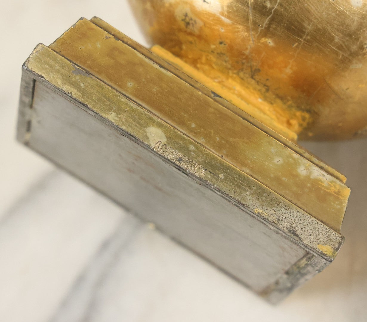 Lot 072 - Pair Of Vintage Automobile Club Michigan A.A.A. "Excellent Service And Safety Activity" Trophies, One In Gold Finish, One In Silver Finish, 10-1/4" Tall