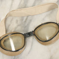 Lot 073 - Pair Of Vintage Skyway Clear Flight Goggles With Eye Cups And Elastic Headband