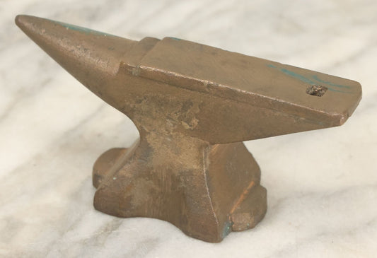 Lot 089 - Vintage Cast Bronze Jewelers Anvil, No Markings, Overall Length 4-3/4"