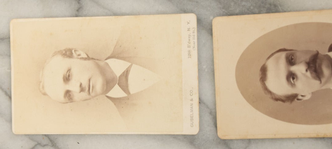 Lot 120 - Grouping Of 17 Antique Carte De Visite C.D.V. Photographs Of Men, Women And Children, Including Mother With Tiny Baby And Boy With Pink Tinted Bowtie