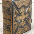 Lot 005 - Antique Pronouncing Parallel Holy Bible, Old And New Testaments, With Ornate Cover And Binding, Gately & O'Gorman, Publishers, Boston, Copyright 1890, By A.J. Holman & Co., Profusely Illustrated, Note Loose Pages