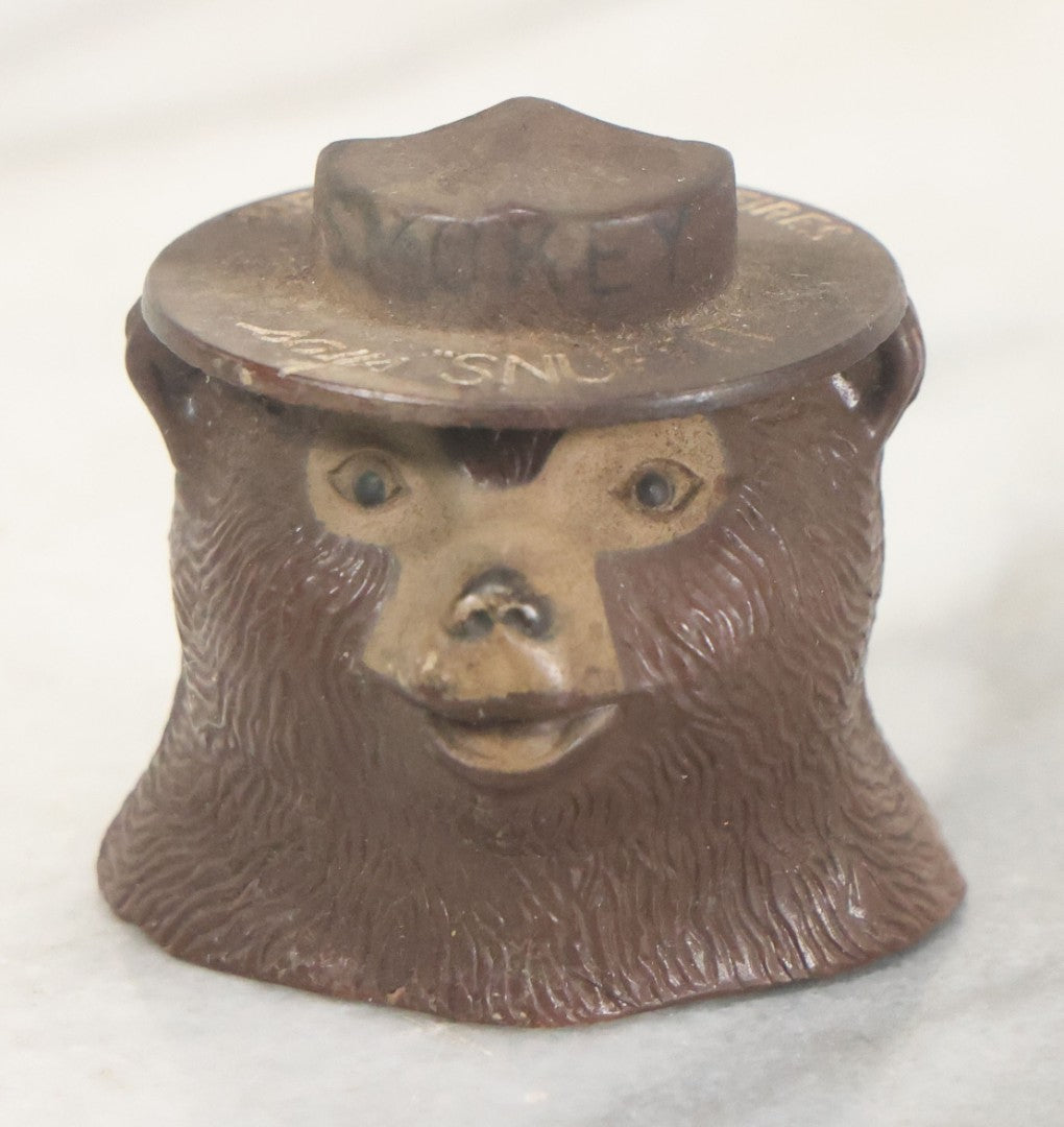 Lot 115 - Vintage Smokey The Bear Says "Snuffit", Forest Fire Prevention Collectible Cigarette Snuffer