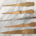 Lot 120 - Grouping Of 5 Antique Advertising Letter Openers Including Clarence A. O'Brien, Patent Attorney, Curran's Express, Inc., A.S. & W. Co., Nissen's Institute, And Pawtucket Fraternal Chapter
