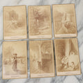 Lot 128 - Grouping Of 6 Antique Cabinet Card Illustrations By Gustave Dore Of The Poems Of Thomas Hood Including The Bridge Of Sighs, The Ladies Dream, The Haunted House, And More