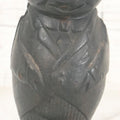 Lot 015 - Vintage Reproduction Cast Iron Pig In Suit Piggy Still Bank In Black Paint