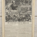 Lot 046 - Antique Advertisement Clipping For P.T. Barnum's Great Traveling World's Fair For The Campaign Of 1873, From Harper's Weekly Magazine, March 29th, 1873 In Frame, 11" x 16-1/4"
