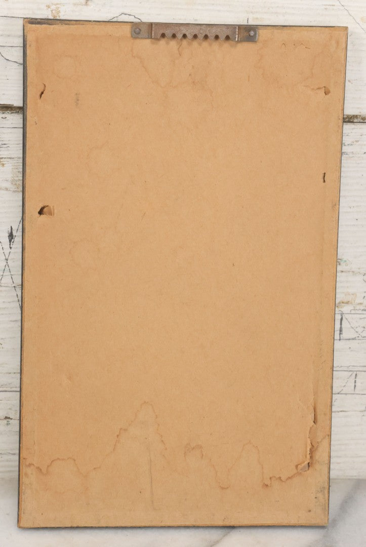 Lot 049 - Vintage Wood Block Print Of Praying Nun With Suspicious Expression, No. 30/50, Artist Signed M. Schneider, 6-3/4" x 10-5/8"