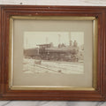Lot 053 - Antique Boarded Photograph Of Locomotive No. 232, Old Colony Railroad, In Frame,  15-1/4" x 13-1/8"