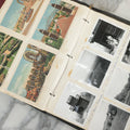 Lot 074 - Vintage Photo Album And Scrapbook Including Many Snapshot Photographs And Postcards Of Travel In The Midwestern And Western U.S., Circa 1950 To 1970, In Leather Folio, Not All Pages Pictured