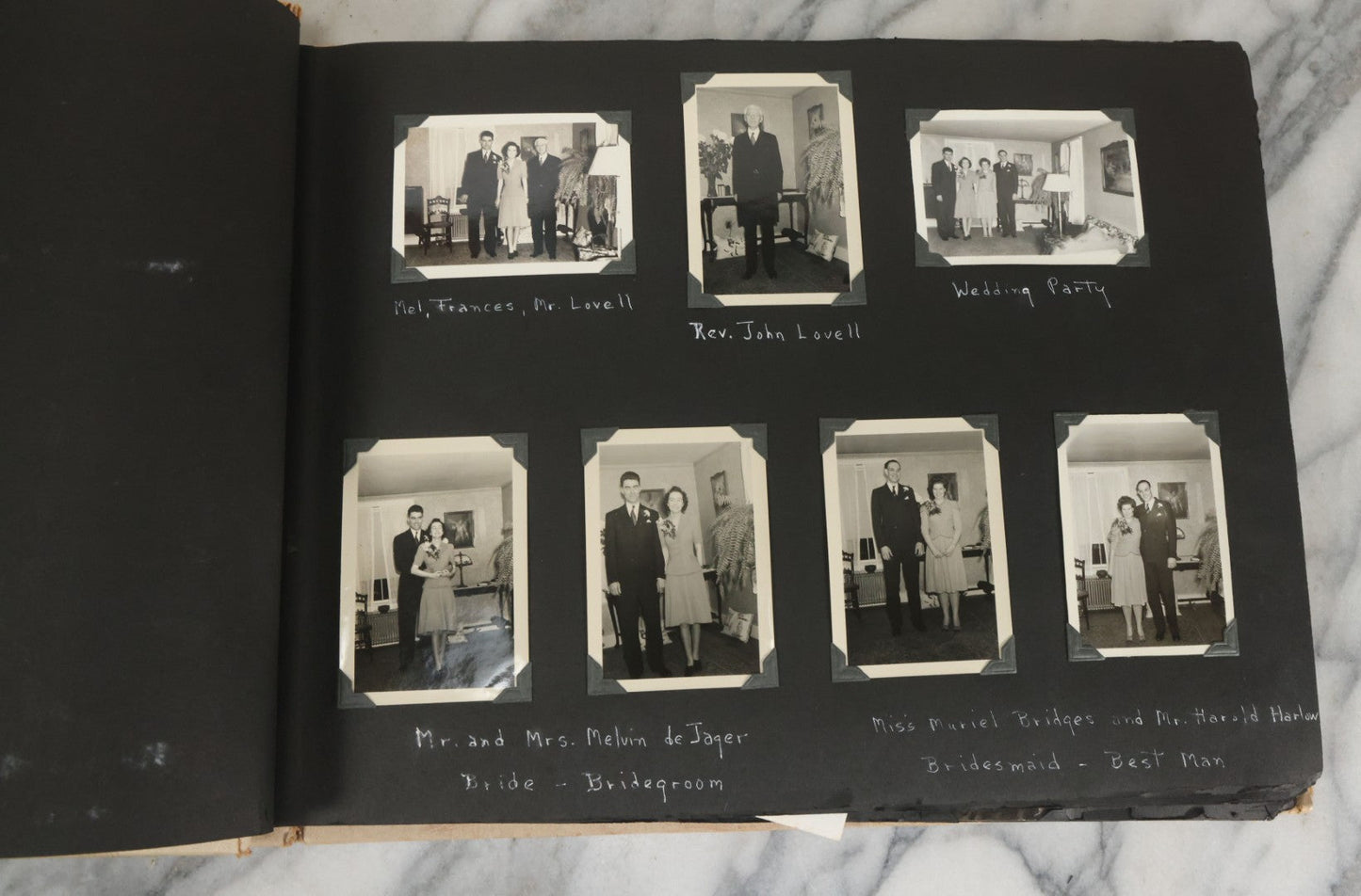 Lot 075 - Vintage WWII Era (1940s) Snapshot Photo Album Featuring Many Photos Of Soldiers, Boston, Farm Animals, Belonged To Francis And Melvin De Jaqer, Photos From Camp Forrest Tennessee, All Photos Pictured