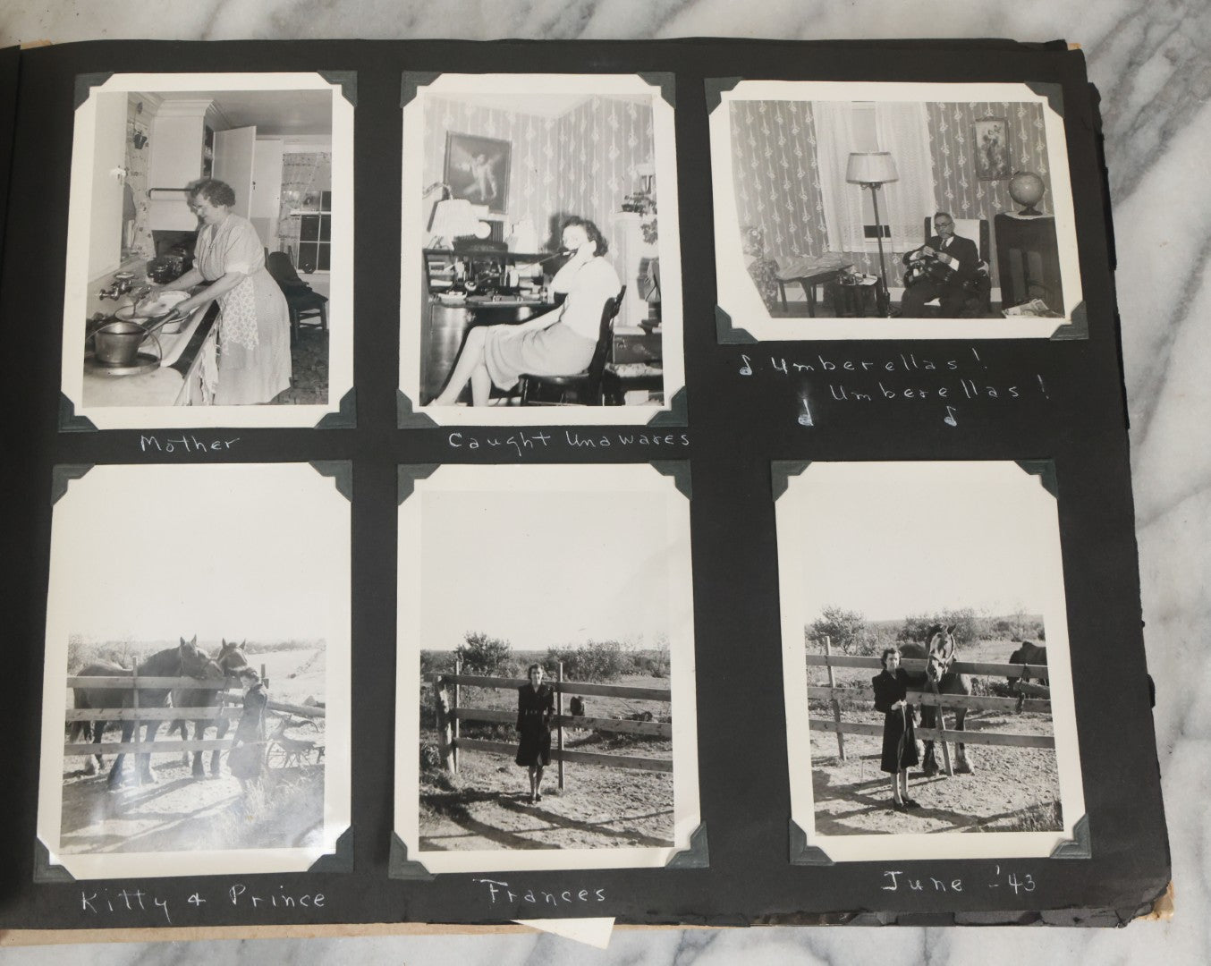 Lot 075 - Vintage WWII Era (1940s) Snapshot Photo Album Featuring Many Photos Of Soldiers, Boston, Farm Animals, Belonged To Francis And Melvin De Jaqer, Photos From Camp Forrest Tennessee, All Photos Pictured