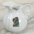 Lot 084 - Vintage Old Man Of The Mountains, White Mountains, New Hampshire, Souvenir Porcelain Creamer, 3-1/2" Height