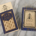 Lot 087 - Vintage New Old Stock N.O.S. Box Of Approximately 50 Book Plates With Bookshelf Candle And Ship Illustration In Original Packaging