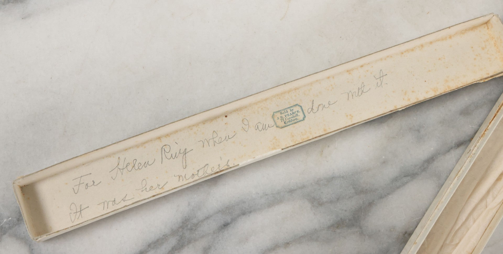 Lot 089 - Pair Of Antique Hand Fans Including Hand Painted In Original Box (Note, Vertical Tear In Fan), And Purple Maroon Pop Up Fan With Slide Mechanism