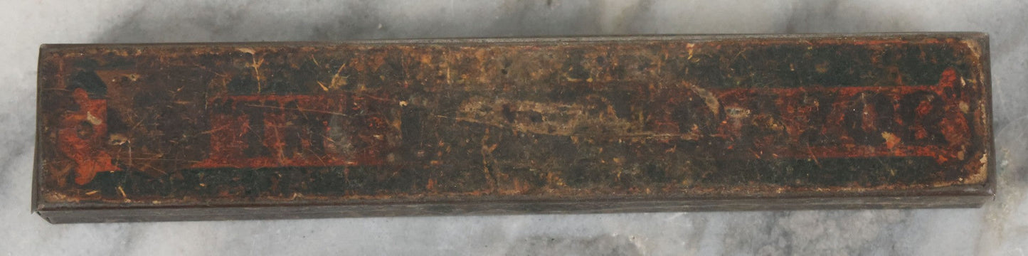 Lot 090 - Antique New Old Stock N.O.S. Taylor's "The 1000 Razor" Manufactured By Needham, Veall, & Tyzack, Sheffield England, With Witness Trademark In Original Tin