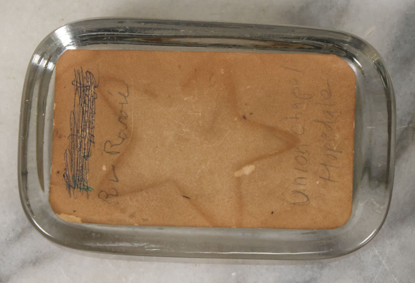 Lot 099 - Grouping Of 3 Antique Glass Paperweights Including Muller Building Dorchester Mutual Fire Insurance Company, Boston, Normal School, Hyannis, And Union Chapel Hopedale, Massachusetts