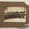Lot 056 - Antique Boarded Photograph Of A Group Of Bundled Up School Children Posing Outdoors In The Winter, C.H. Dibble, Photographer, Milford, Massachusetts