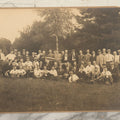 Lot 065 - Antique Boarded Photograph Of The Men Of The Schubert Club, Holding A Pennant, Man With Schubert Hat, Likely The Music Organization Of Saint Paul, Minnesota