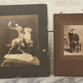 Lot 067 - Pair Of Antique Photographs Relating To The Pender Family, Including Statue Of Teddy Roosevelt Gifted To Colonel John Pender, And A Photograph Of Young Wyman Pender Boynton