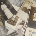 Lot 081 - Grouping Of Ten Antique And Vintage Photographic Postcards Of Women Including Girl With Cats, Woman In Costume, And Woman In Swimsuit, Etc., (Grouping A)