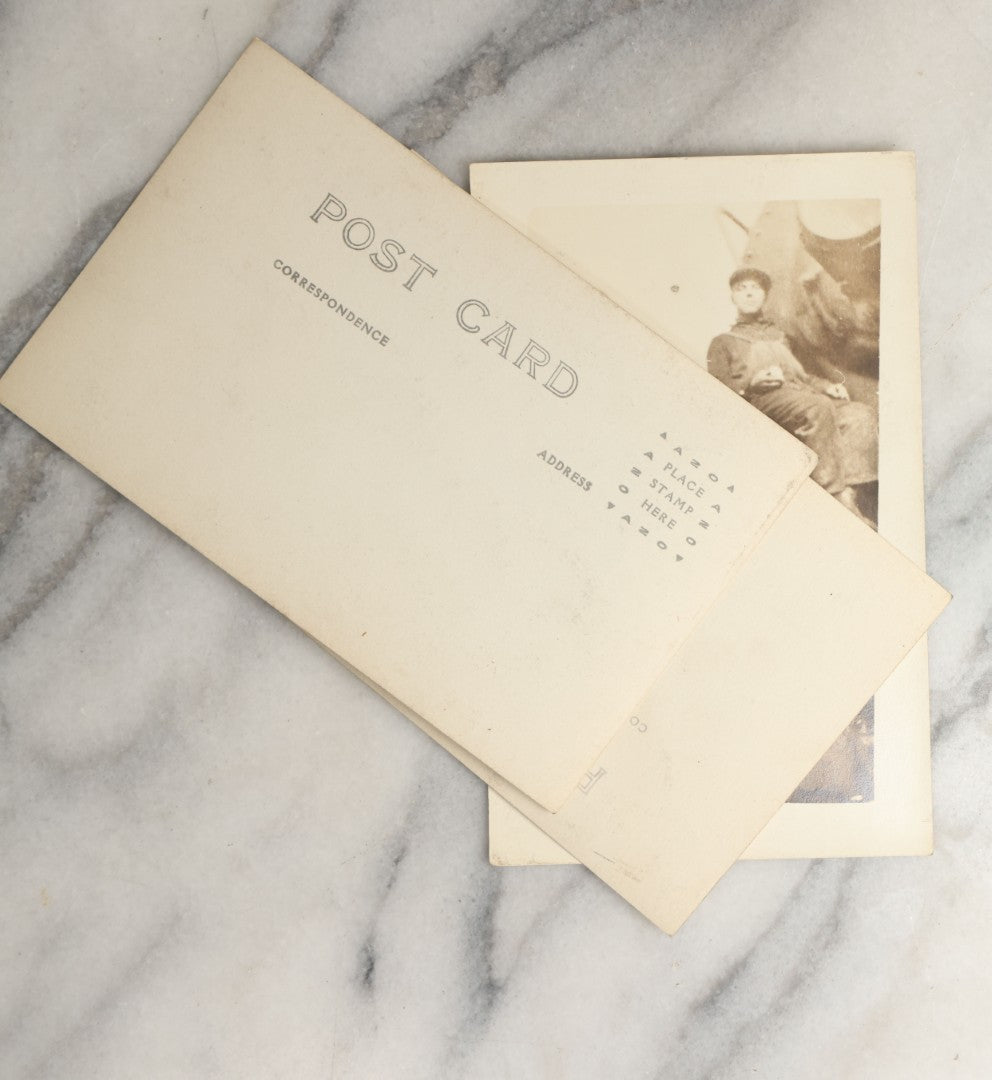 Lot 096 - Grouping Of Three Antique Occupational Real Photo Postcards R.P.P.C. Of Railroad Workers On The Job