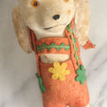 Lot 104 - Vintage Wind Up Dancing Bear In Lederhosen Toy, Likely German, Works, Moves Around Via Vibration, Overall Height 5-7/8"