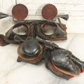 Lot 010 - Two Pairs Of Antique Odd Fellows I.O.O.F. Hoodwinks Ceremonial Goggles