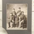 Lot 163 - Antique Boarded Photograph Of The 75th Regiment Band, Saxophone Quartet, With Identifications On Verso