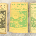 Lot 164 - Grouping Of Three  Vintage Metsker's County Maps Including Chelan, Jefferson, And Pacific Counties