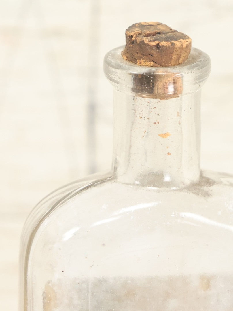 Lot 025 - Antique Lawrence Brothers Registered Pharmacists, Peabody, Massachusetts Glass Pharmacy Bottle With Handwritten Formaldehyde Poison Label