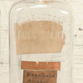 Lot 028 - Antique Glass Pharmacy Bottle From C.H. & J, Price, Pharmacists, Salem, Massachusetts, With Handwritten "Denatured Alcohol Poison" Label And Red Poison Label With Skull And Crossbones, Full Quart Size
