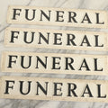 Lot 045 - Grouping Of Four Vintage Plastic Funeral Home Procession Automobile Car Magnets
