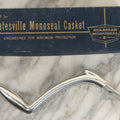 Lot 051 - Vintage Key For Batesville Monoseal Casket In Original Box, Manufactured By Batesville Casket Company, Inc., Batesville, Indiana