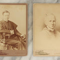 Lot 063 - Pair Of Antique Cabinet Card Photographs Of Priests, Taken By A New York Photographer