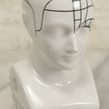 Lot 072 - Vintage Advertising Phrenology Bust For Trilafon Perphenazine, Full Range Tranquilizer, By Schering