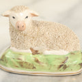 Lot 125 - Antique Small Size Staffordshire Lamb Figurine
