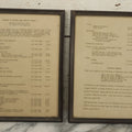 Lot 031 - Pair Of Framed Law Office Price Lists, Schedule Of Minimum Legal Service Charges, Adopted By Bar Association Of State Of New Hampshire, Circa Early 20th Century