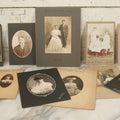 Lot 043 - Grouping Of Thirteen Antique Boarded And Cabinet Card Photographs Of Men, Women And Children, Some With Identifications, Mostly Out Of Wisconsin