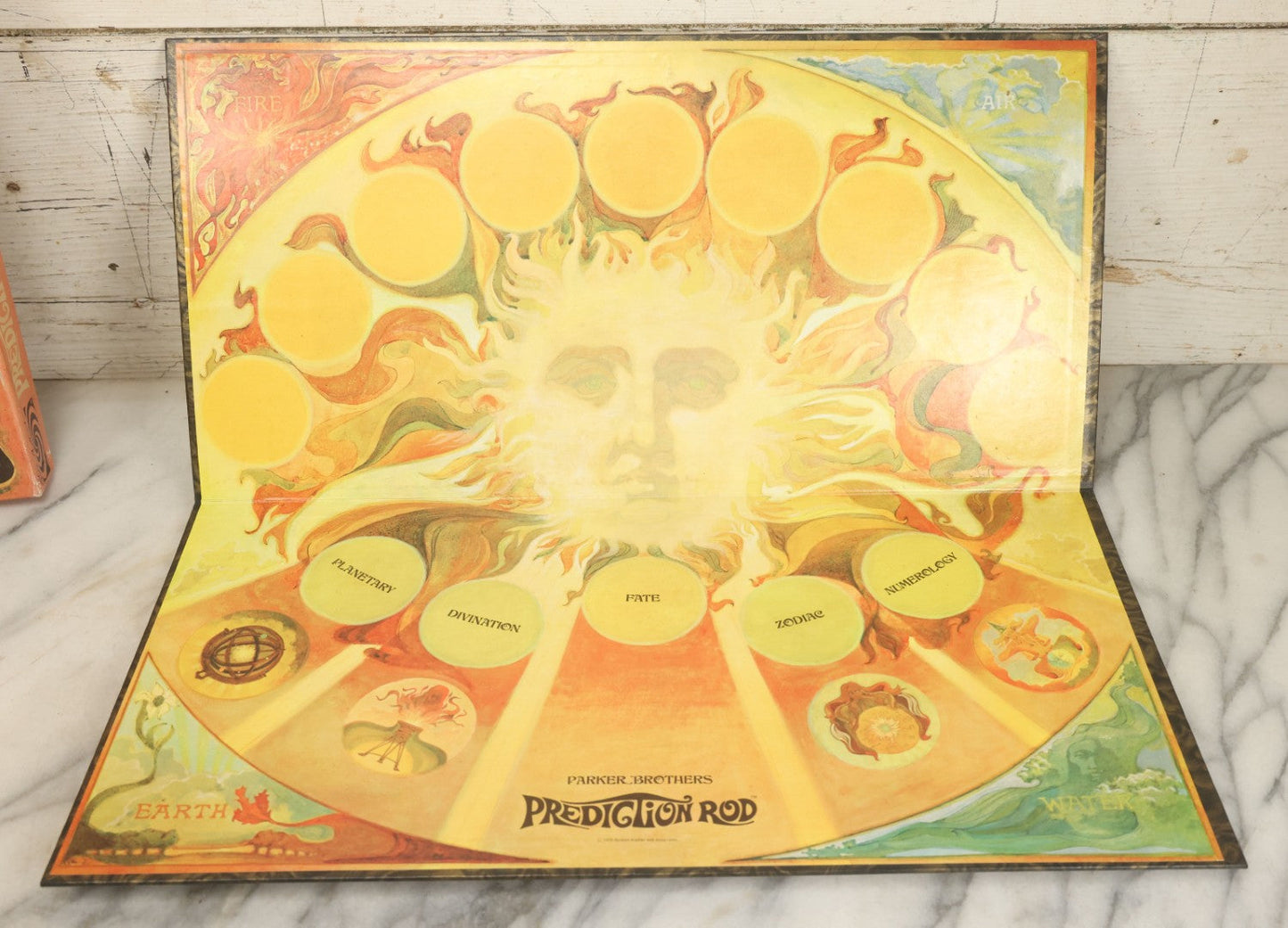 Lot 005 - Vintage Parker Brothers Prediction Rod Divining Rod Occult Game, Copyright Reuben Klamer And Associates, 1970, Note Missing Pieces, Incomplete