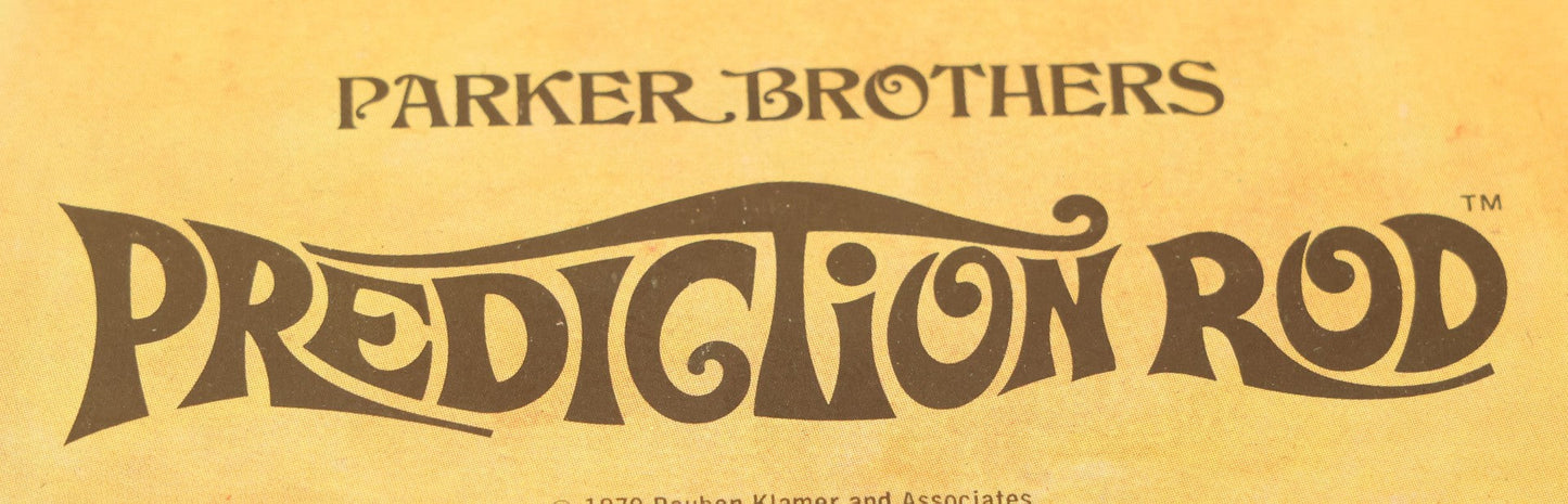 Lot 005 - Vintage Parker Brothers Prediction Rod Divining Rod Occult Game, Copyright Reuben Klamer And Associates, 1970, Note Missing Pieces, Incomplete