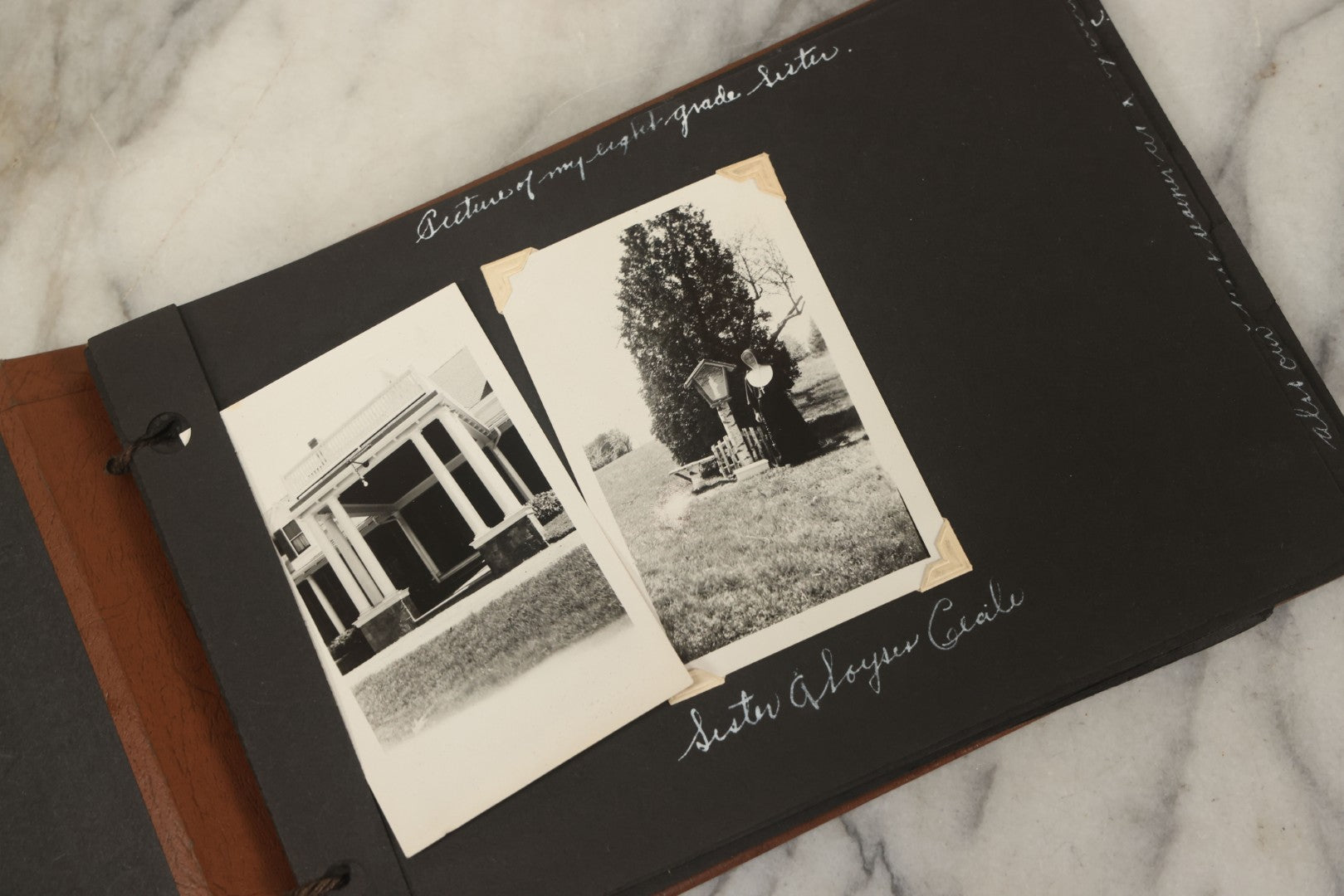 Lot 105 - Grouping Of Three Antique Photographs Including Two Priests, A Church, And A Photo Album With Assorted Snapshot Photographs