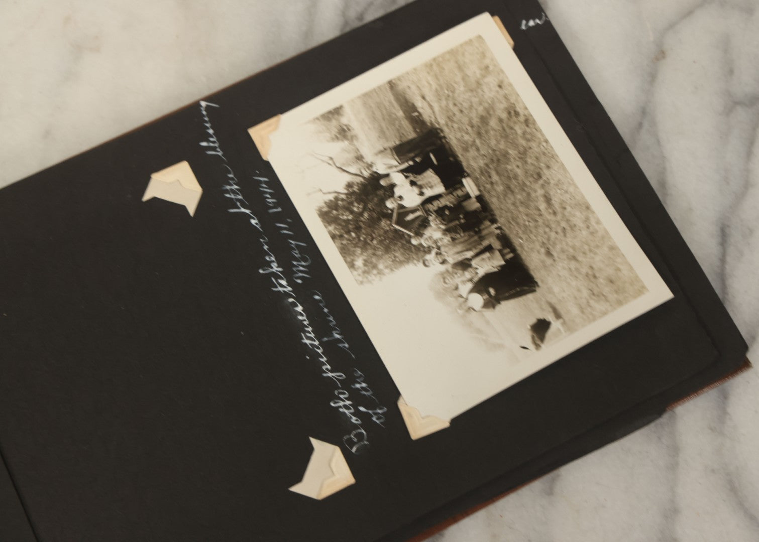 Lot 105 - Grouping Of Three Antique Photographs Including Two Priests, A Church, And A Photo Album With Assorted Snapshot Photographs