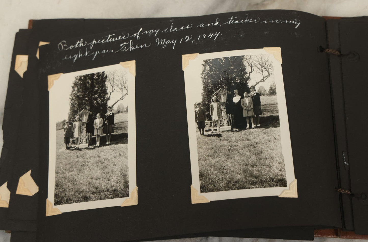 Lot 105 - Grouping Of Three Antique Photographs Including Two Priests, A Church, And A Photo Album With Assorted Snapshot Photographs