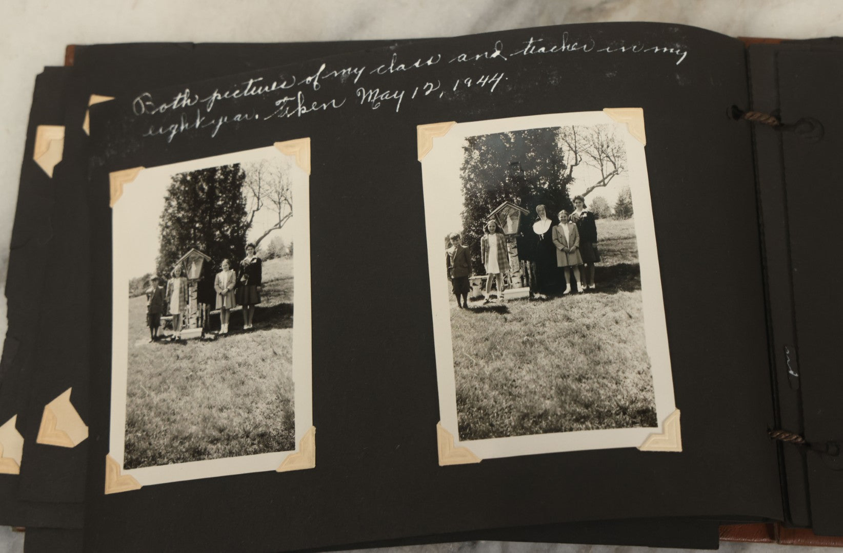 Lot 105 - Grouping Of Three Antique Photographs Including Two Priests, A Church, And A Photo Album With Assorted Snapshot Photographs
