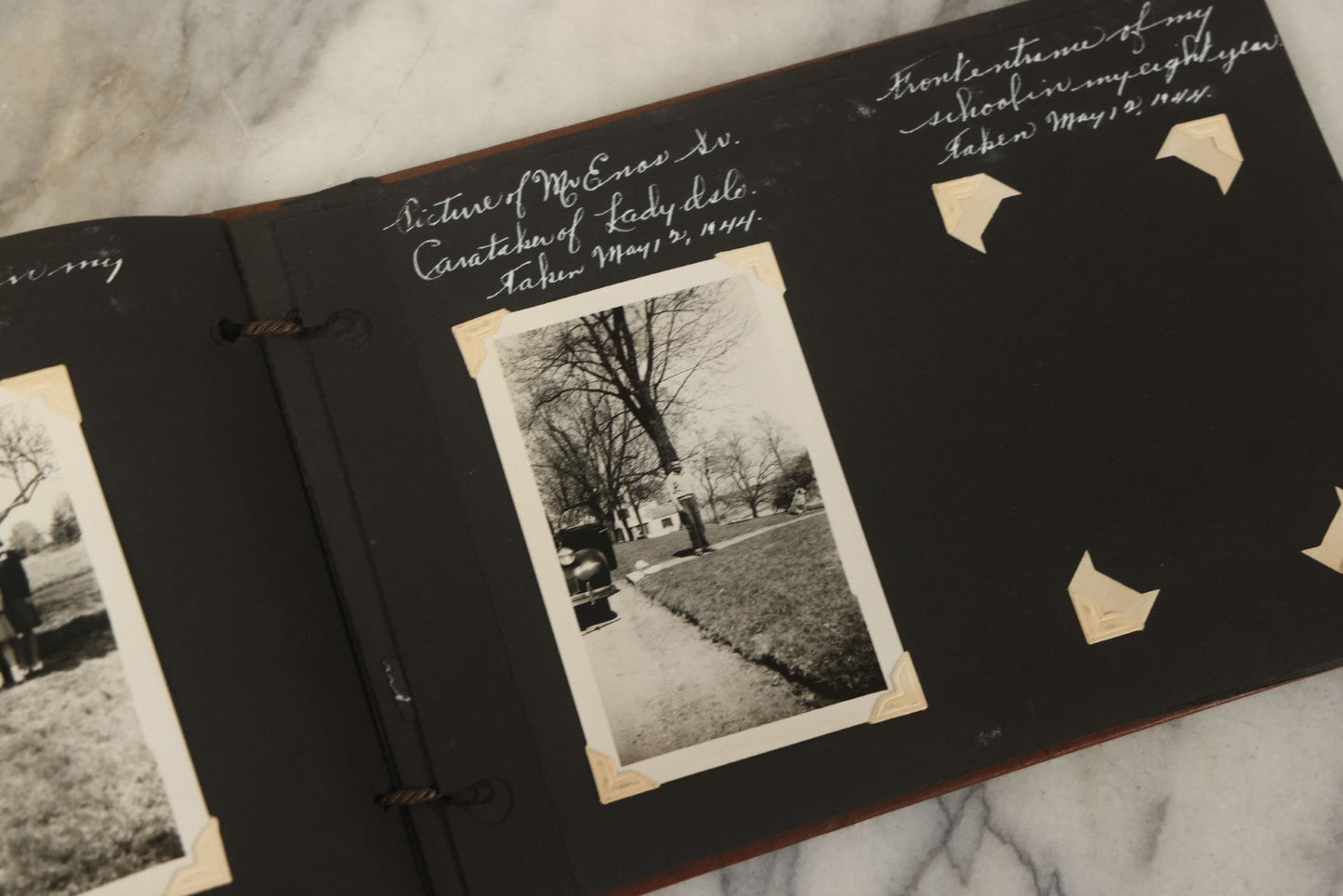 Lot 105 - Grouping Of Three Antique Photographs Including Two Priests, A Church, And A Photo Album With Assorted Snapshot Photographs