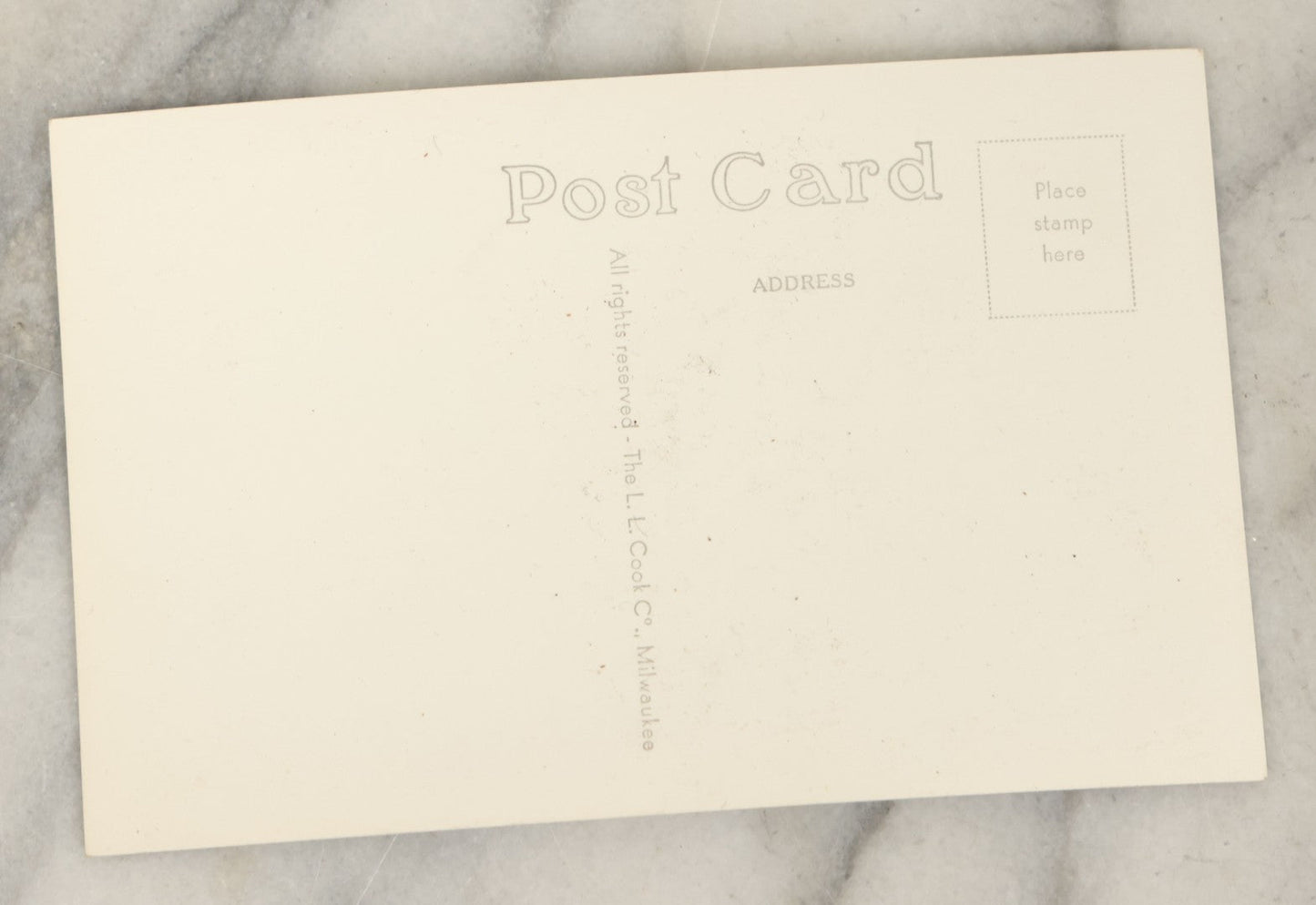 Lot 121 - Grouping Of Six Vintage Souvenir Photo Postcards Of "Shrine Of The Pines," Baldwin, Michigan, Depicting A Hunting Lodge With Taxidermy, Antlers, Etc., Printed By The L.L. Cook Co., Milwaukee, Wisconsin